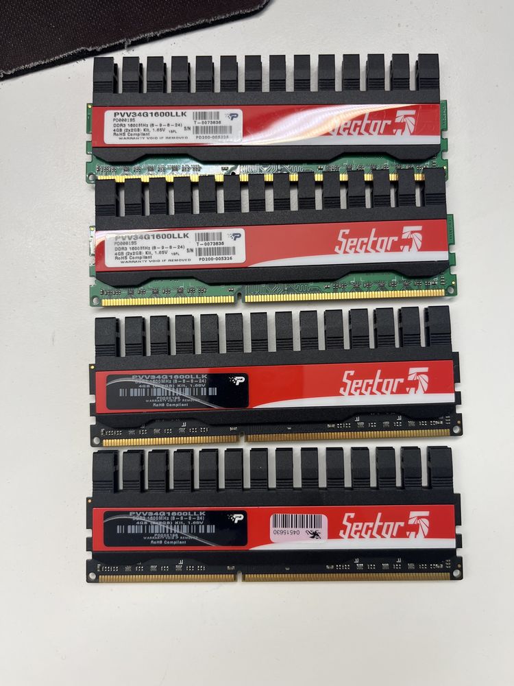 Ram 8bg 4x2gb ddr3