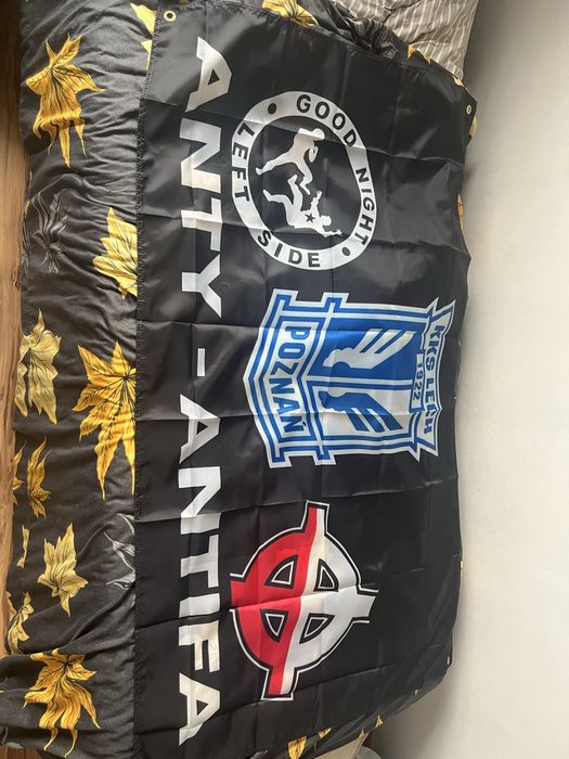 Lech poznań flaga anty antifa