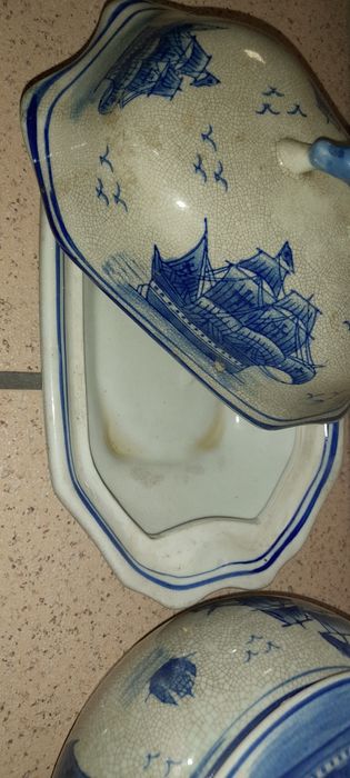 Conjunto 3 peças porcelana