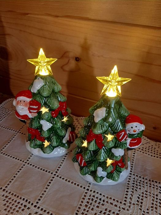Pinheirinho Natal Cerâmica Luminoso - Novos