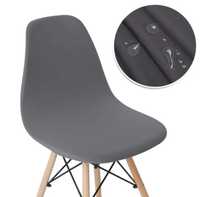 POKROWIEC na krzesło skandynawskie elastyczny wodoodporny szary czarny