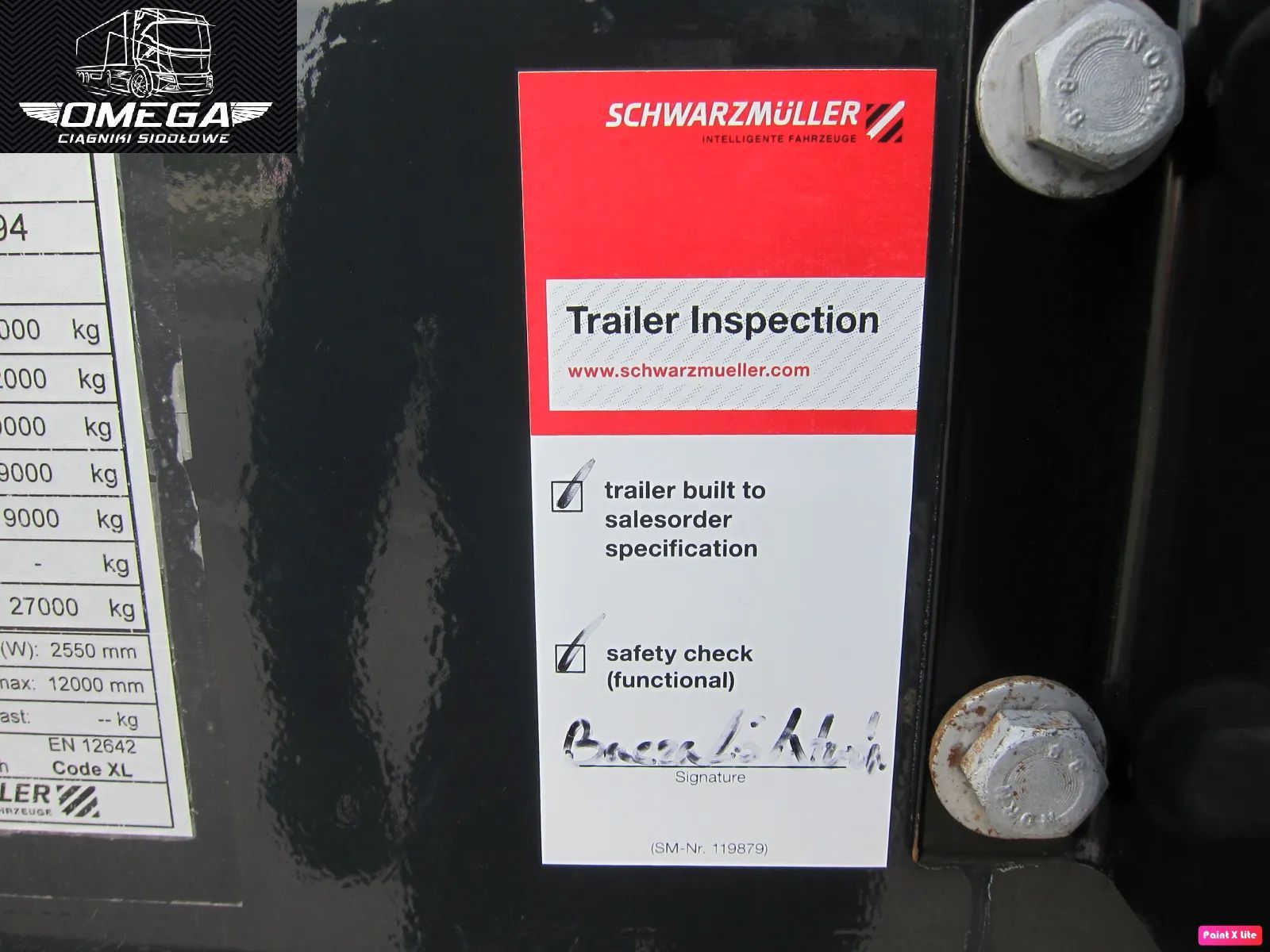 Schwarzmuller STANDARD // OSIE SAF // CERT XL //