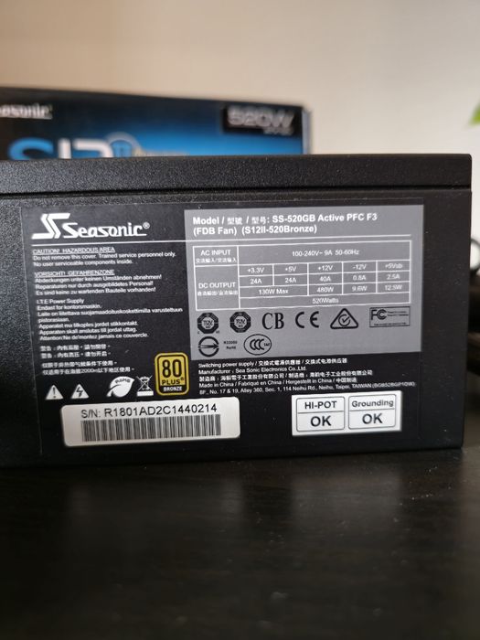 Motherboard, Processador, Ram, Cooler, Fonte
