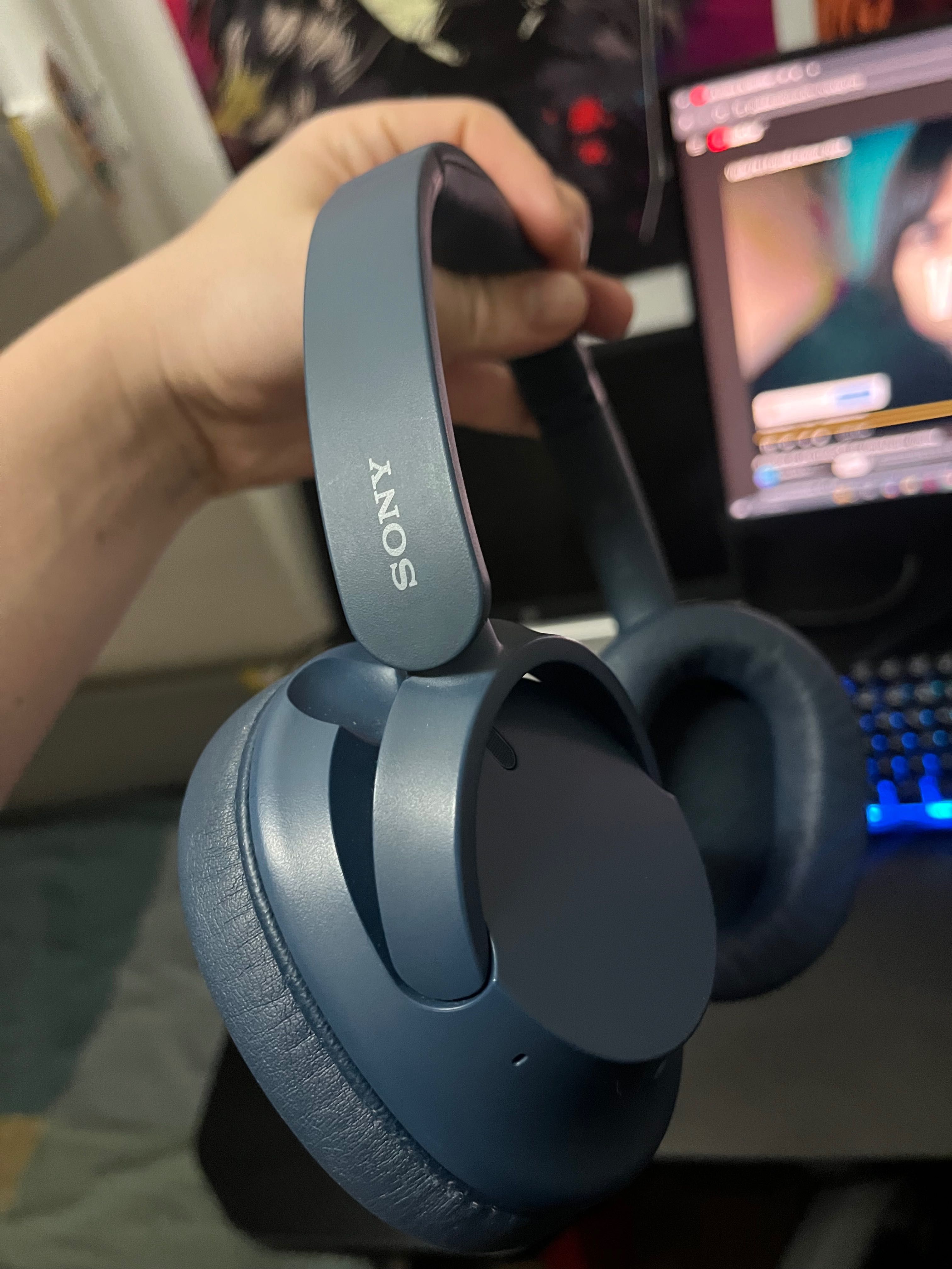 Auscultadores Noise Cancelling Bluetooth Sony WH-CH720NL - Azul