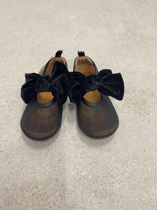 Nowe balerinki baleriny z aksamitną kokardą z H&M rozmiar 24