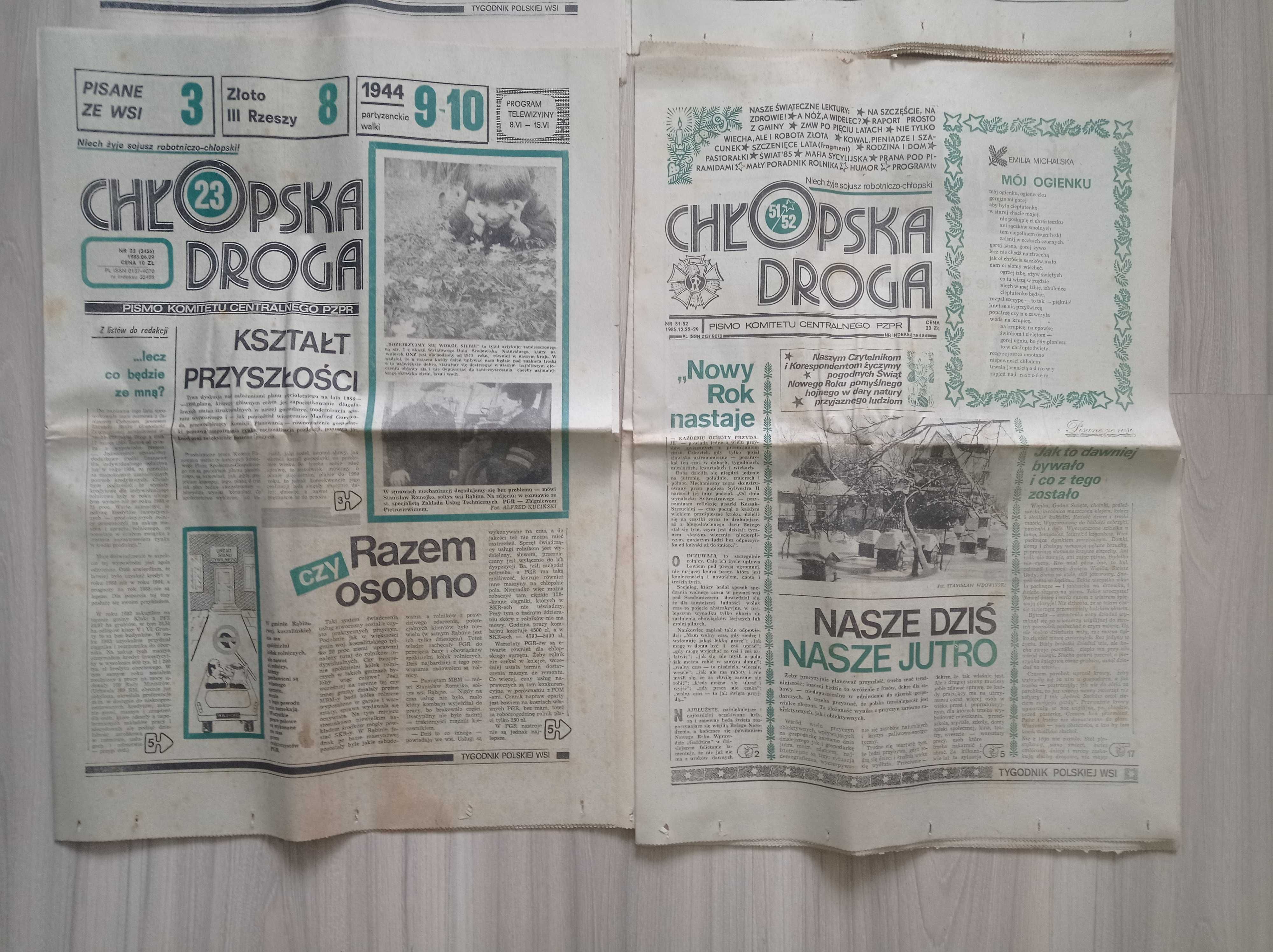 Chłopska Droga 1985, zestaw