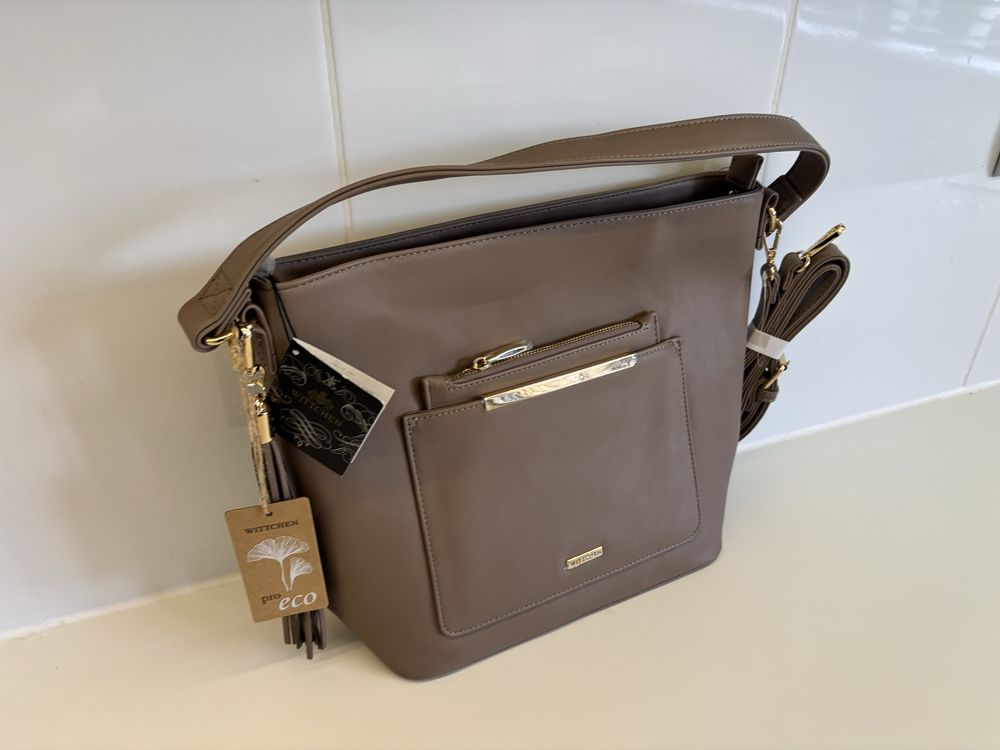 Torebka skórzana Wittchen new 39/30 casual dwa paski