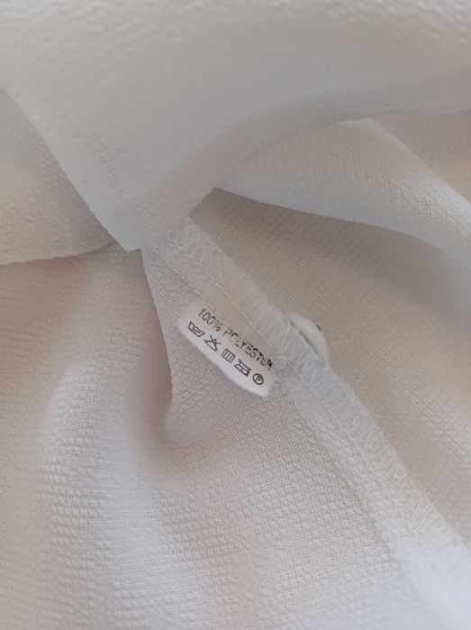 Biała bluzka damska rozmiar M na guziki vintage elegancka
