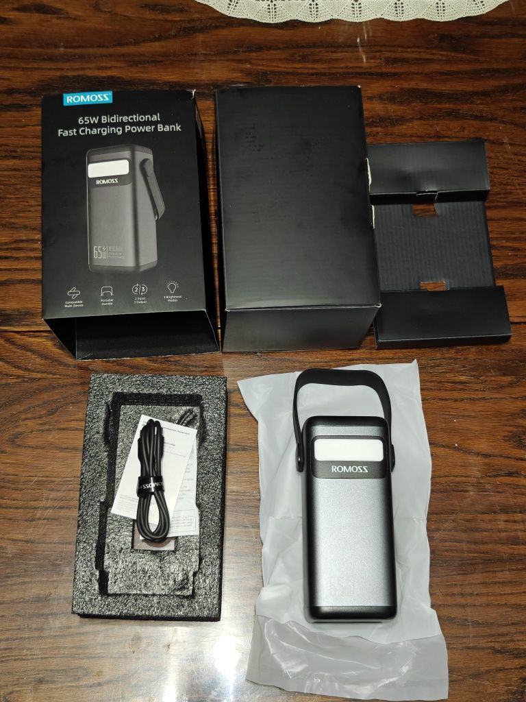 Павербанк Romoss PMT40 40000mAh 65W акумулятор powerbank