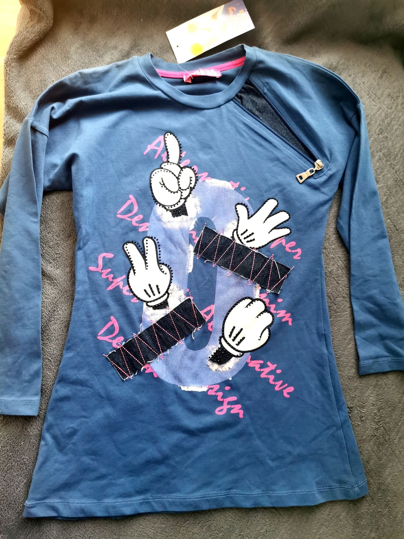 Nowa bluza-tunika  Myszka Miki i Minnie, 146