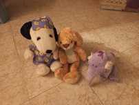 Peluches vários de criança