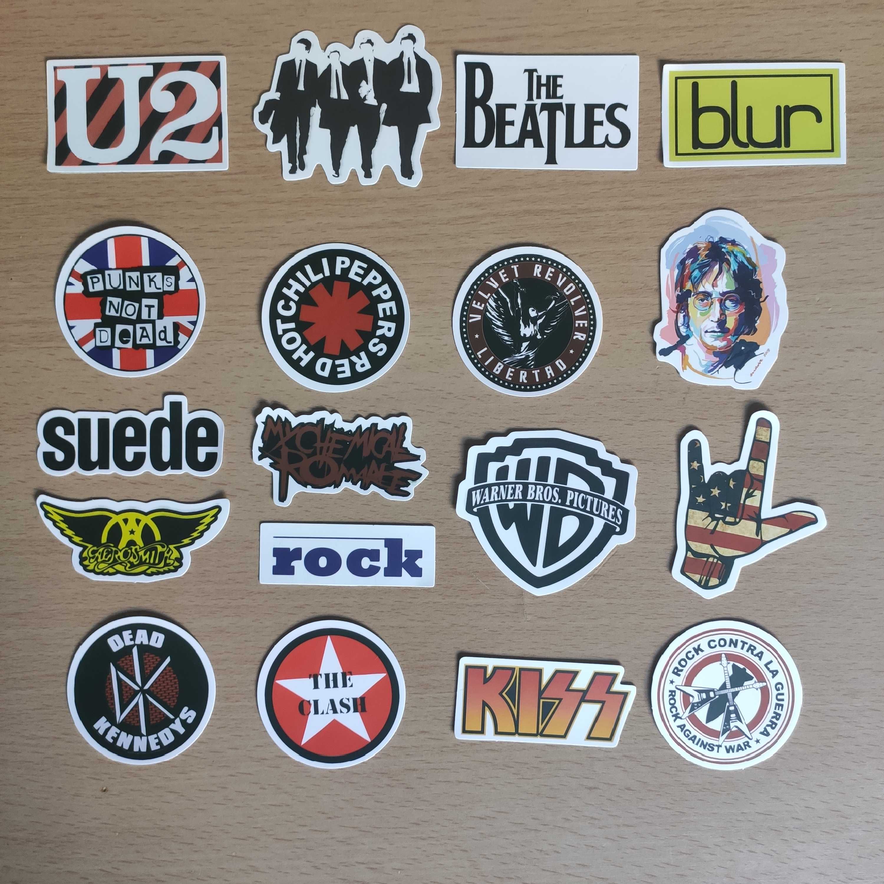 Packs 50 Autocolantes Stickers  Adesivos Musica Rock