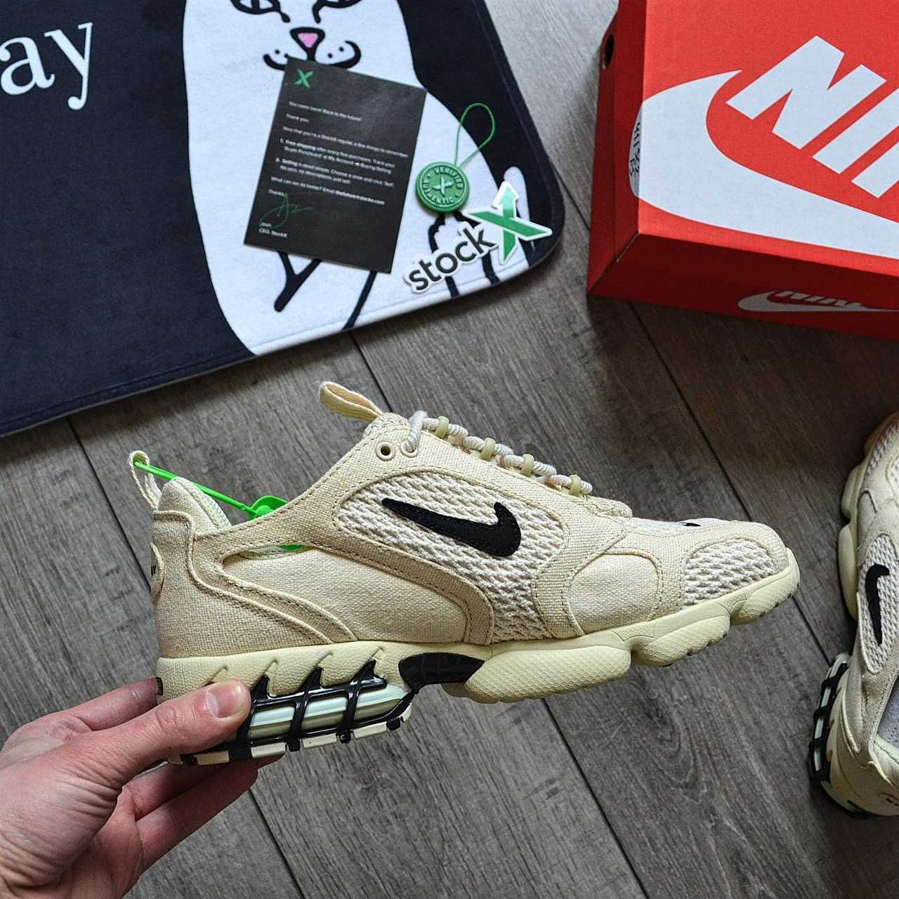ТОП! Stussy X Nike Air Zoom Spiridon Cage 2 'Fossil Stone' 40 - 44