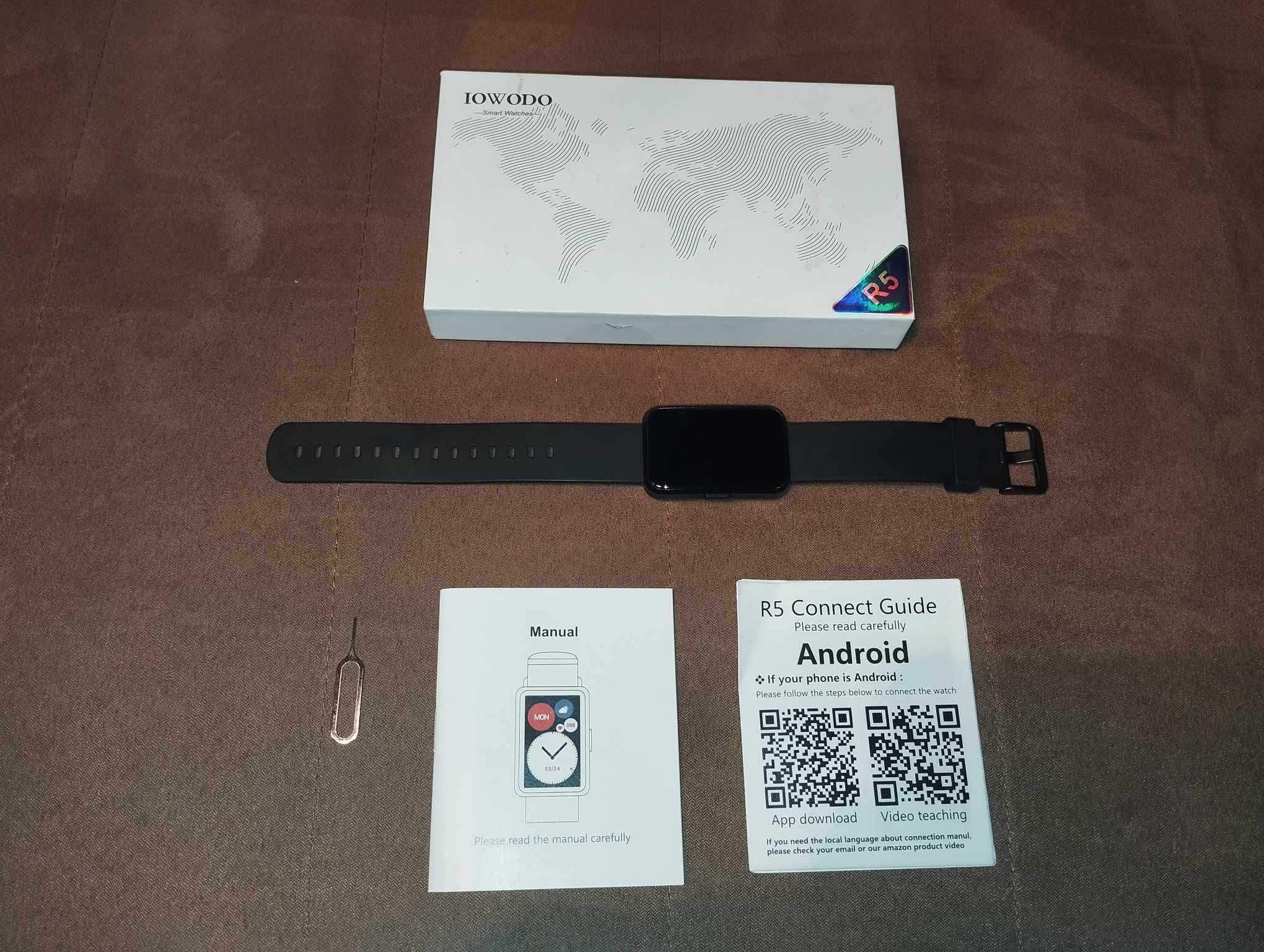 Smartwatch - Zegarek - IOWODO R5 - Czarny