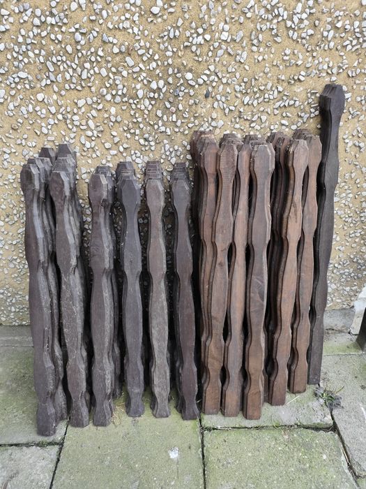 Drewniane sztachety olcha olchowe sztacheta drewniana brązowa