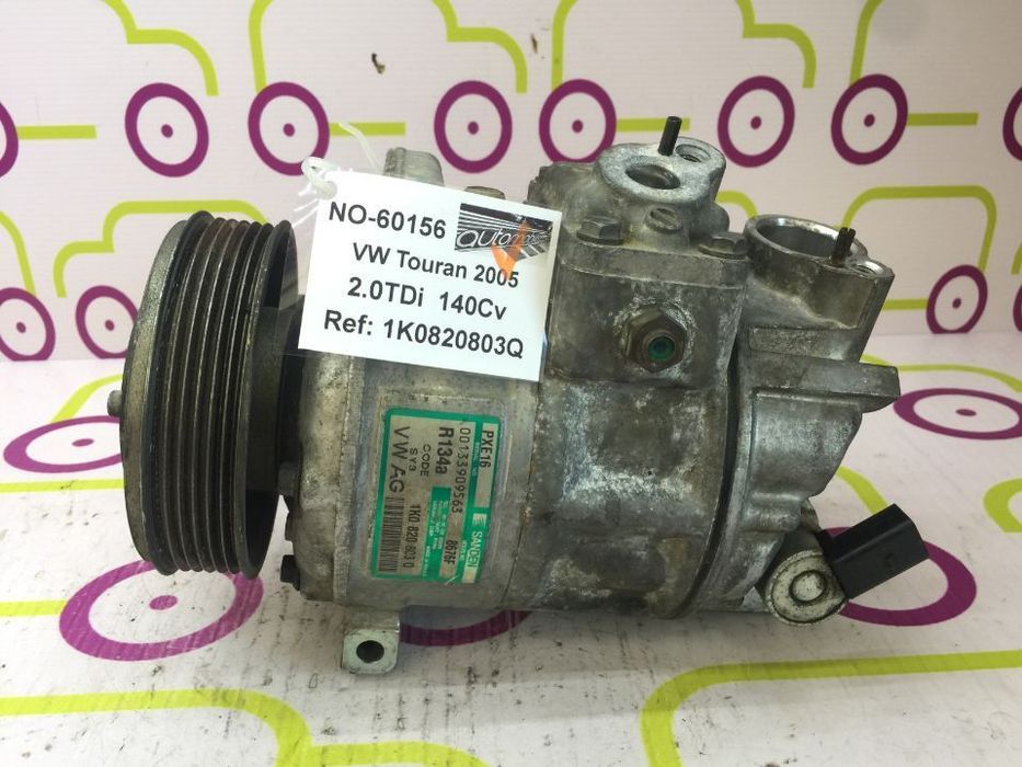 Compressor AC VW Touran 2.0TDi 140Cv de 2005 - Ref: 1K0820803Q - NO60156