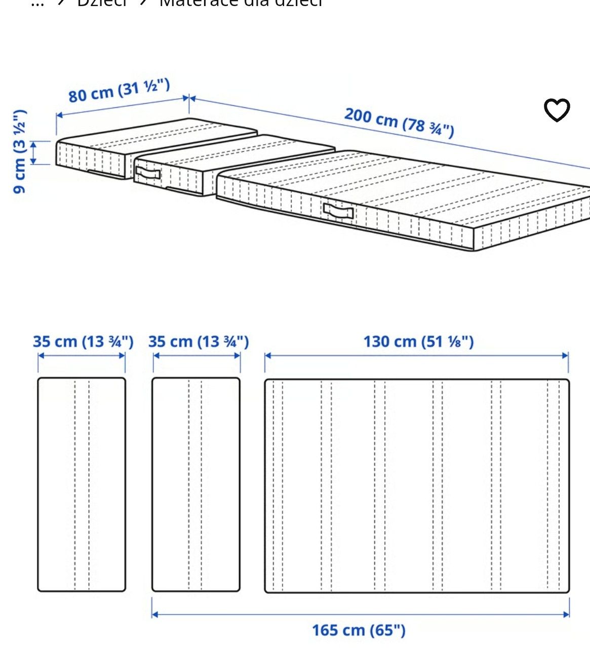 Łóżko Minnen Ikea
