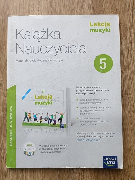 Książka nauczyciela i płyta - muzyka klasa 5
