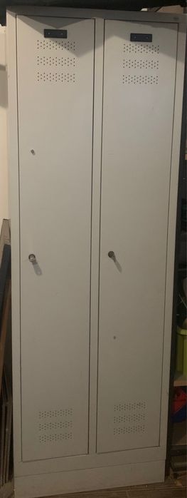 Szafka metalowa BHP - 2 przegrody