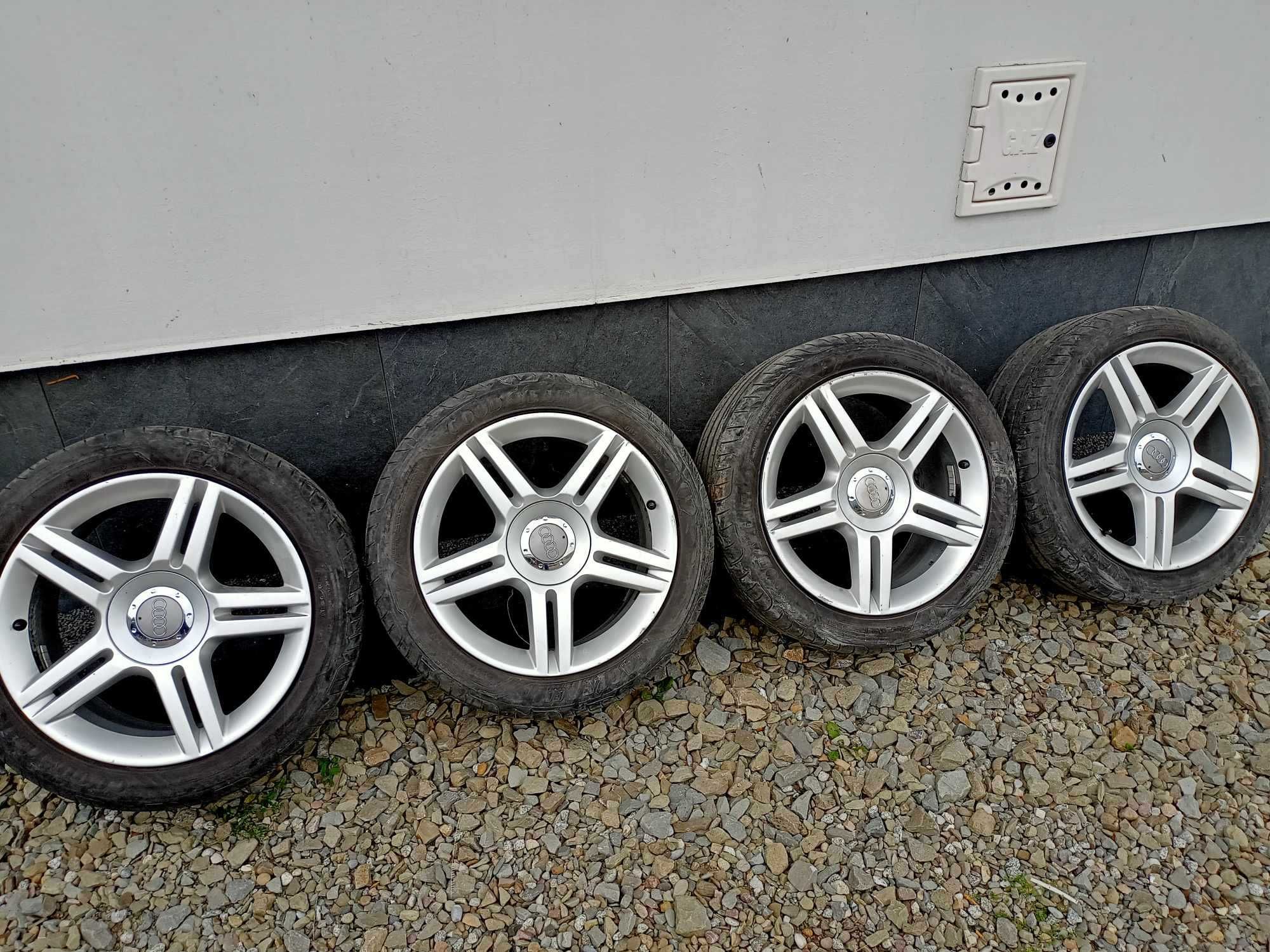 Sprzedam felgi 5x112 plus opony  Audi