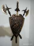 Peça decorativa em metal