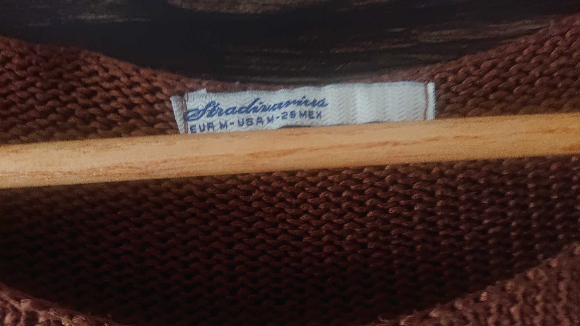 Czekoladowy/brązowy sweter/sweterek