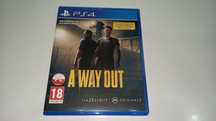 ps4 A WAY OUT po polsku, fabuła dla 2 graczy, super stan, polska okład