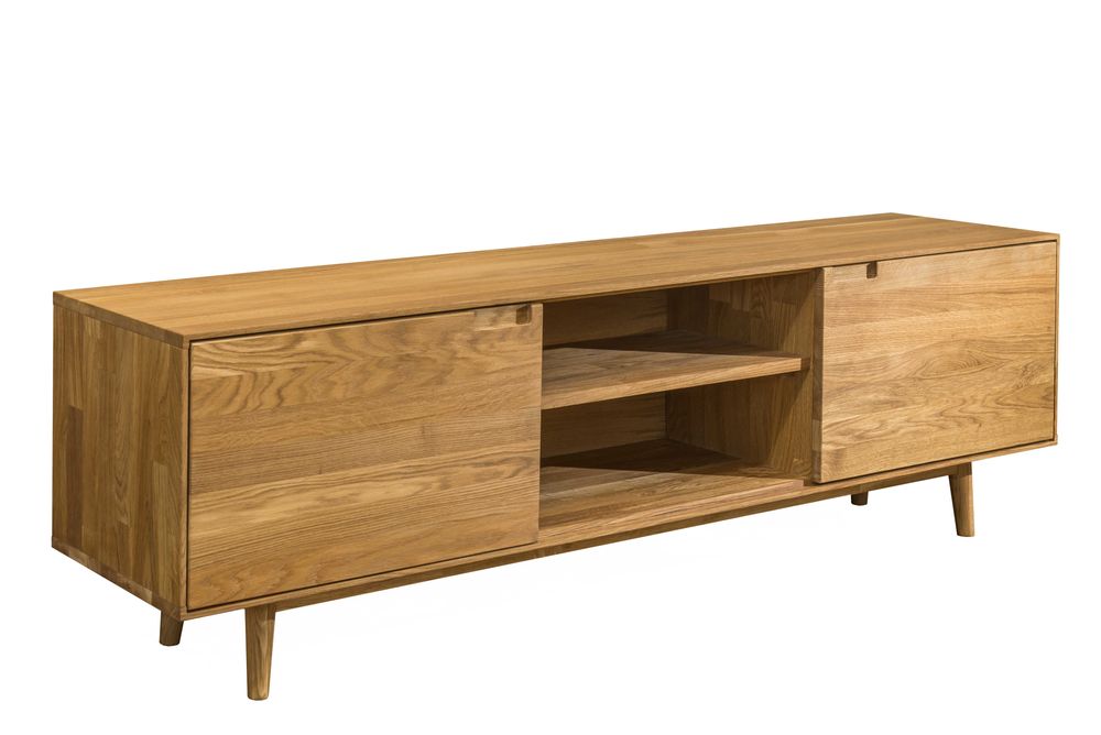 Lita dębowa szafka RTV Victoris 180 cm x 53,5 cm x 39 cm dąb olejowany