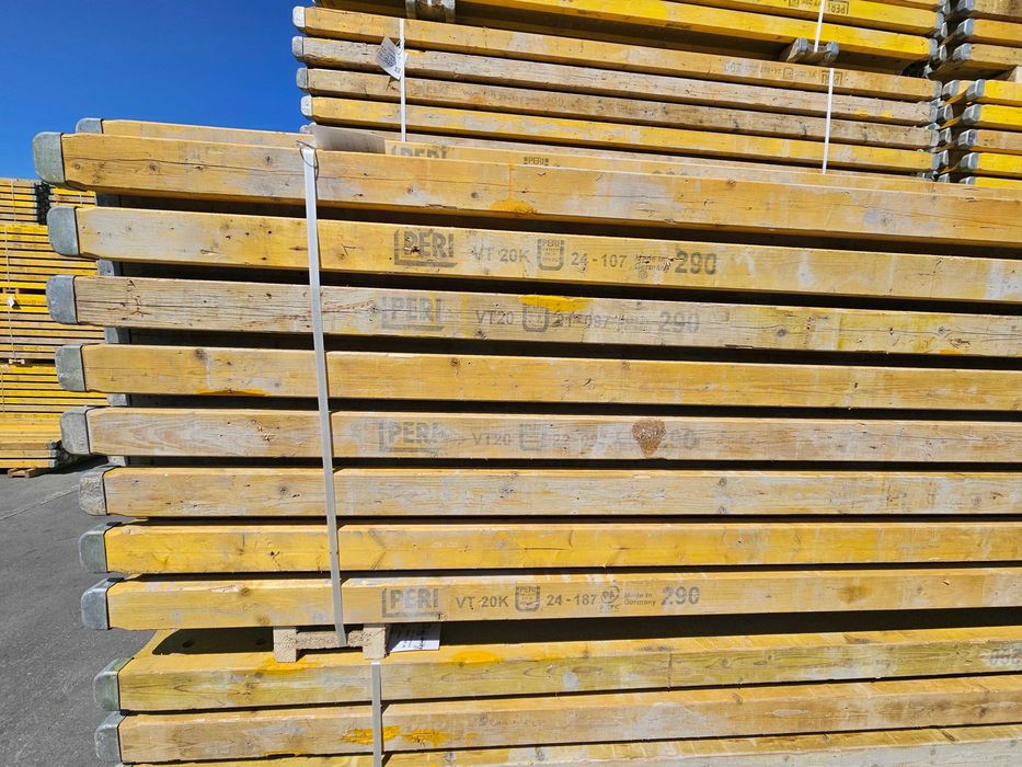 Dźwigar Legar DOKA PERI Stemple Podpory Blaty Sklejka Trójnóg Głowice