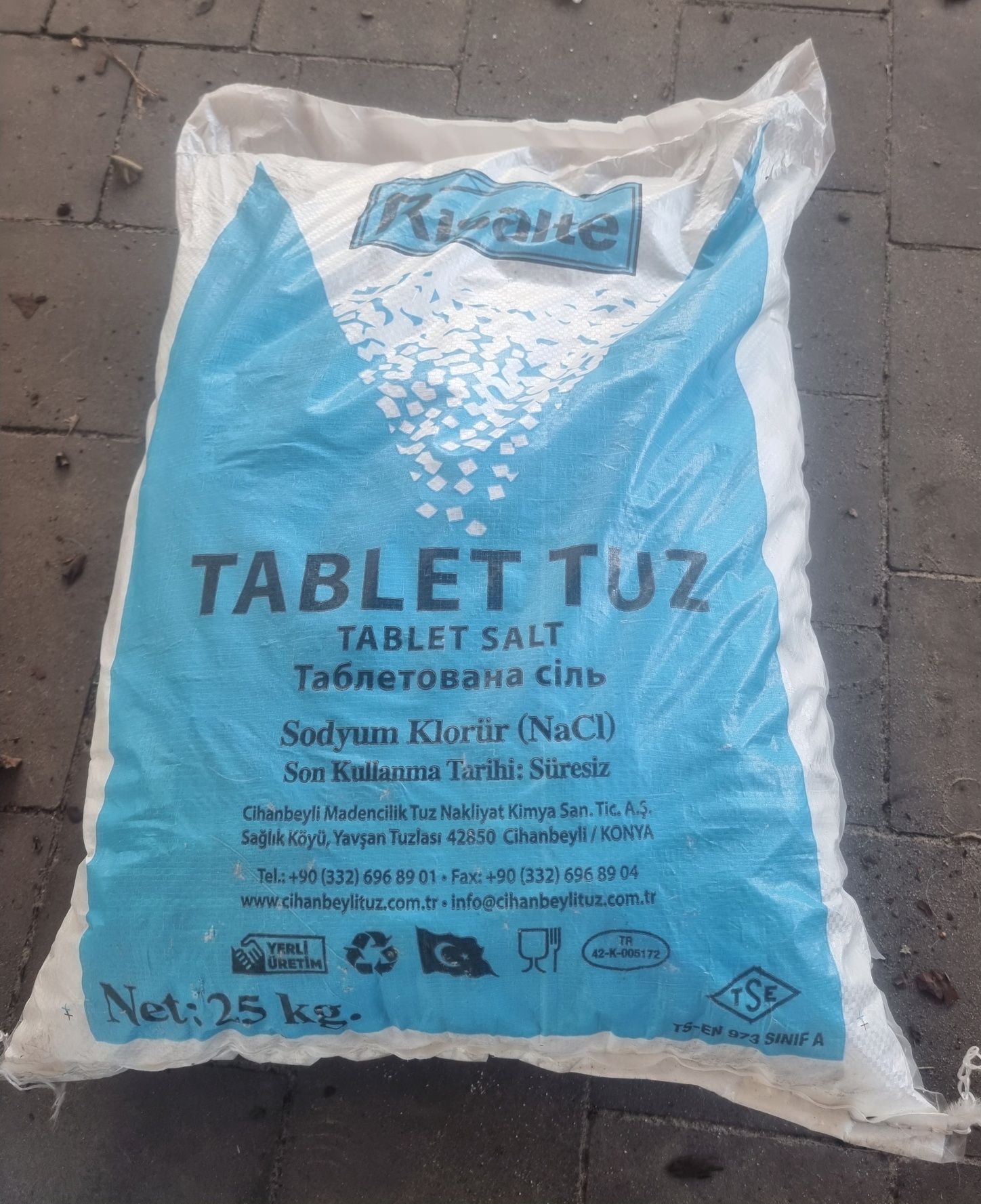 Соль таблетированная, Турция