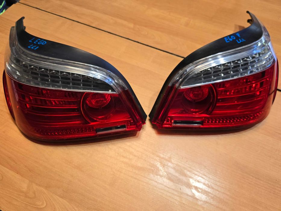 BMW 5 E60 LIFT LCI Lampy Tył LED KOMPLET ORG Stan BDB Lampa Prawa Lewa