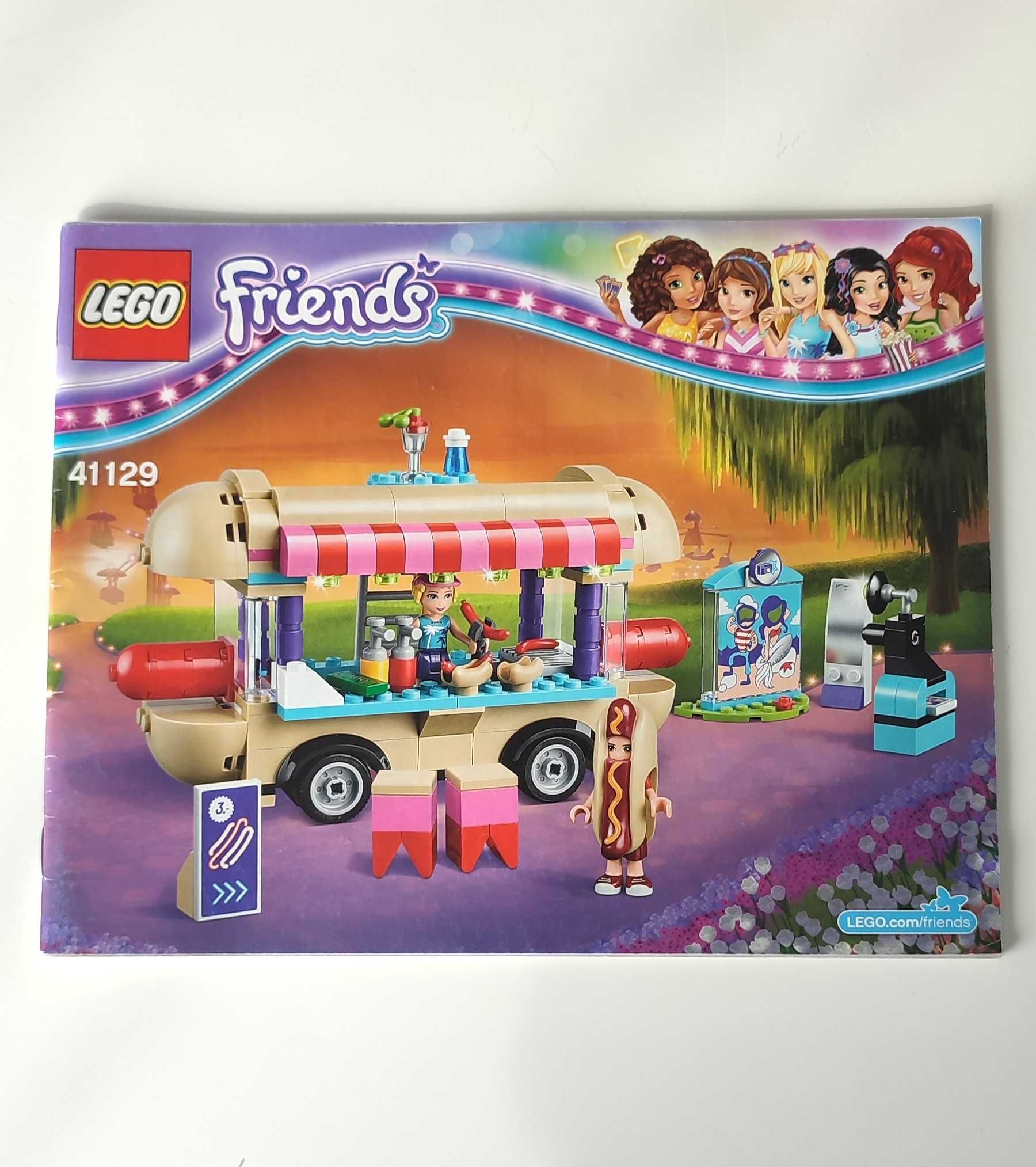 Lego Friends 41129 Furgonetka z hot-dogami kompletny z instrukcją