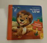 Książka z puzzlami Lew