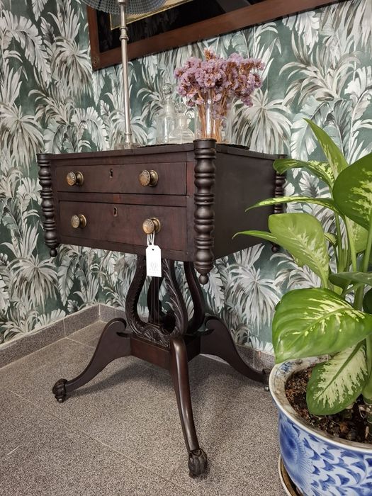 Mesa de Costura Século XIX (Estilo Império / Regência Tardia)