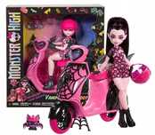 2025 NEW Лялька Monster High Draculaura Vamptastic Scooter Дракулаура