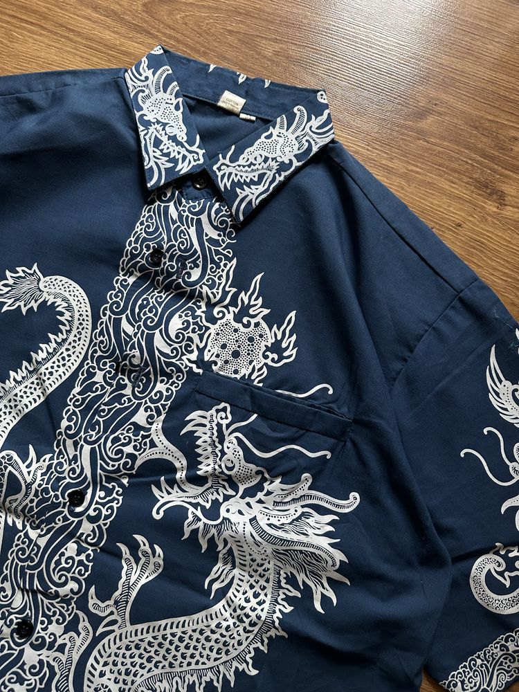 Гавайка Рубашка з коротким рукавом сорочка Dragon Japanese Maharishi
