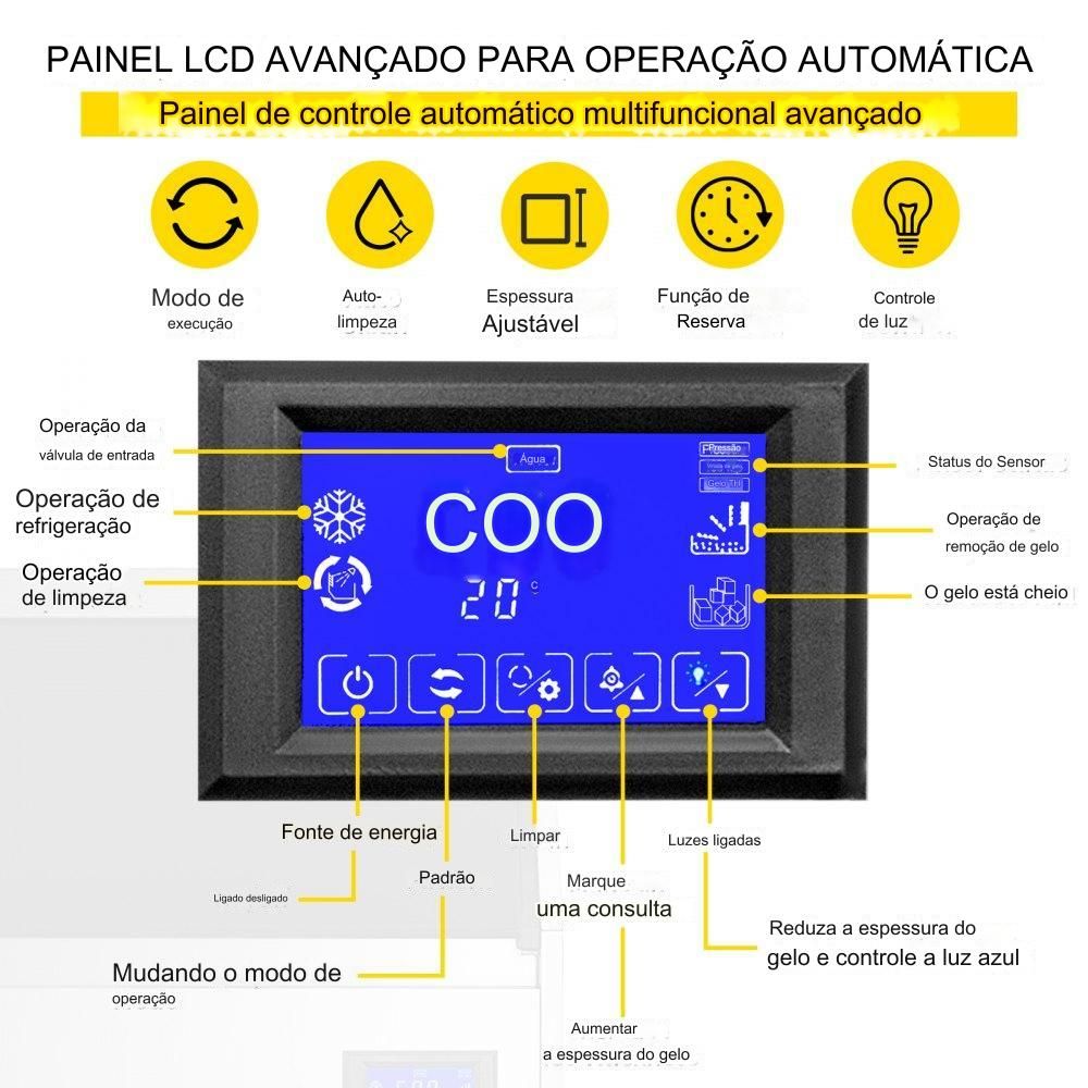 Máquina de Gelo Comercial  - 110 lb