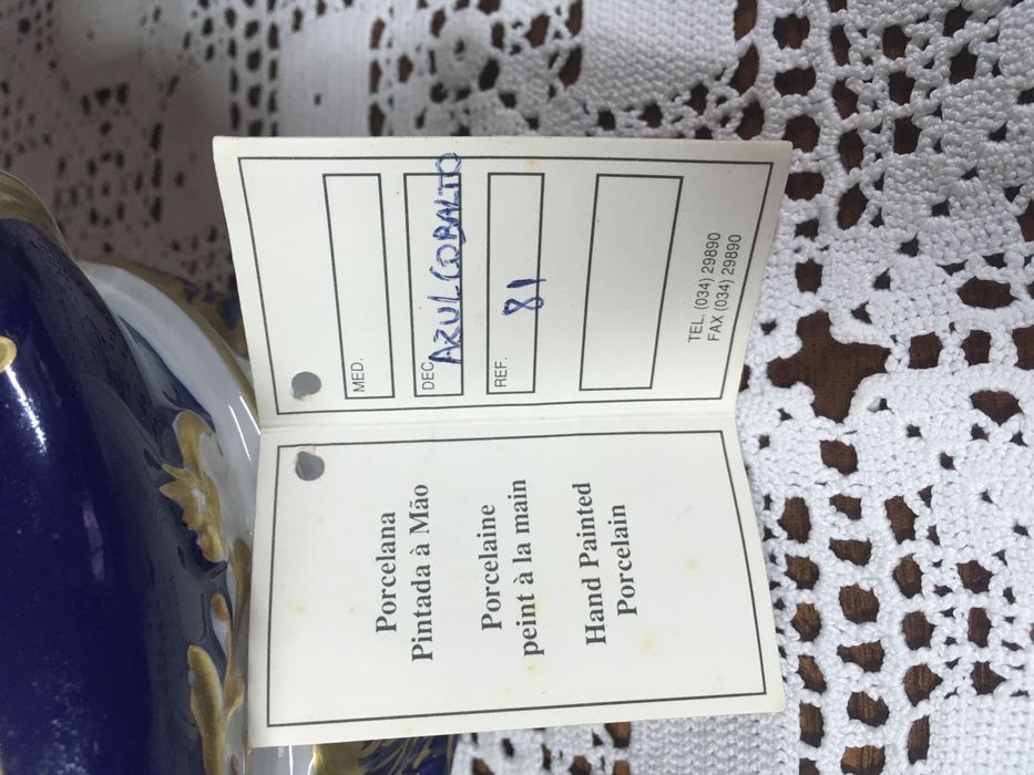 Louças para decoração, pintadas à mão (PT)