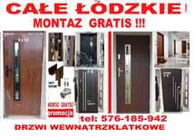 Drzw z montażem ZEWNĘTRZNE-WEJSCIOWE, metalowe i drewniane