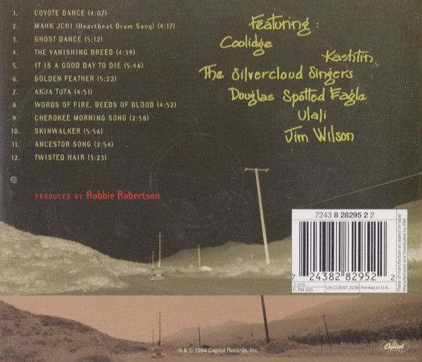 Robbie Robertson  - Music For The Native Americans CD (indie folk)