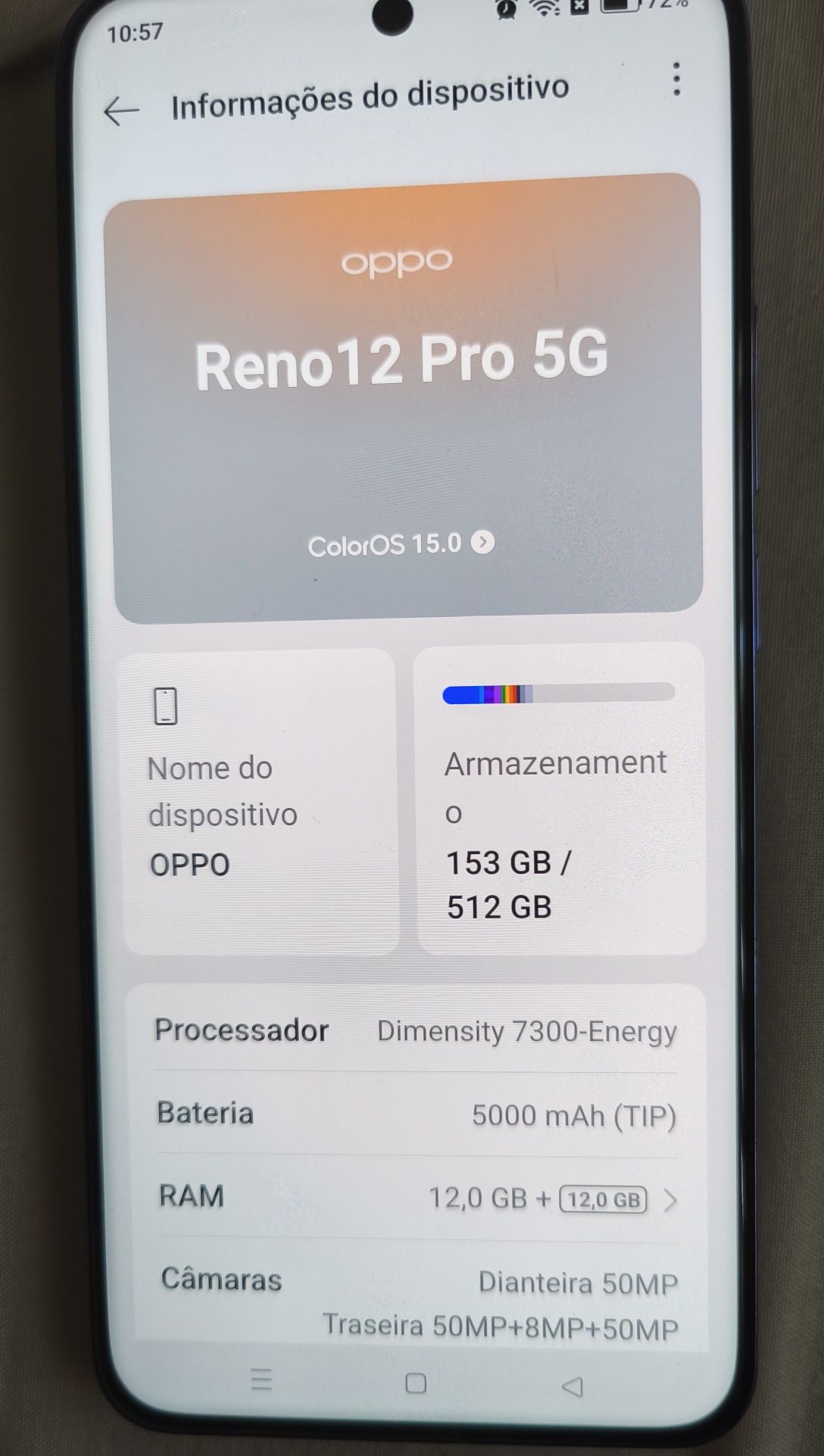 OPPO Reno 12 pro - 16gb/512gb ultra rápido