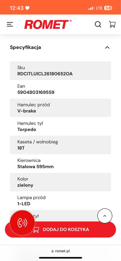 Rower ROMET luziza classic 2024