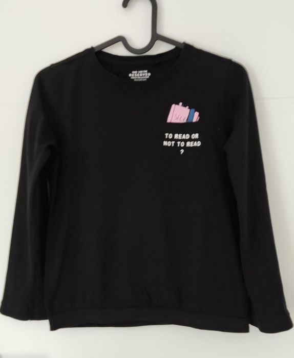 T-shirt rozm. 140, reserved, bluzeczka czarna