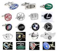 botões de punho de logos de carros