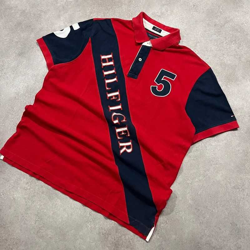 Vintage Koszulka Polo Tommy Hilfiger T-Shirt Chief Keef Style Retro