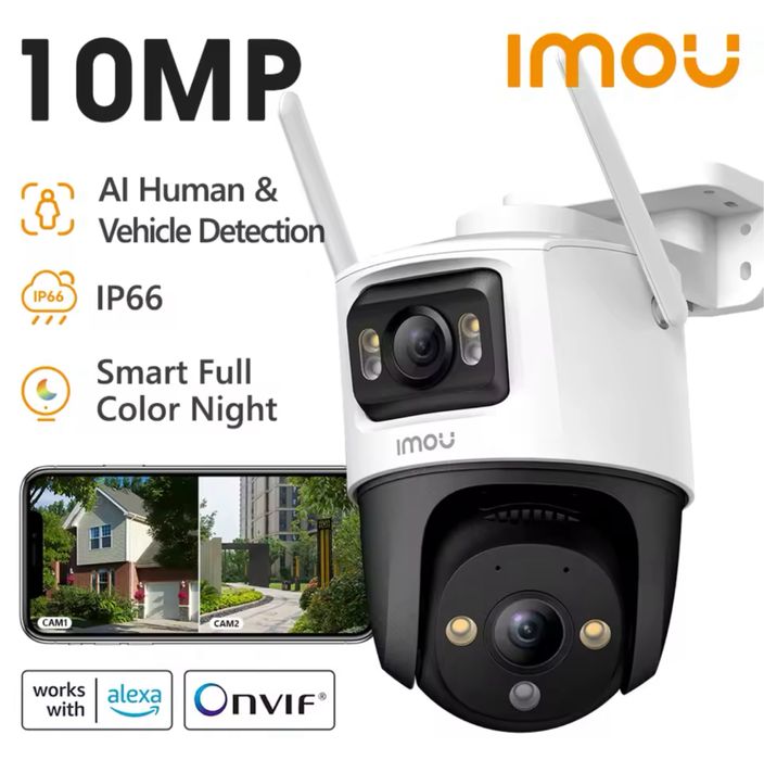 Камера Imou Cruiser Dual 8/10MP (IPC-S7XP-10M0WED) з двома об'єктивами