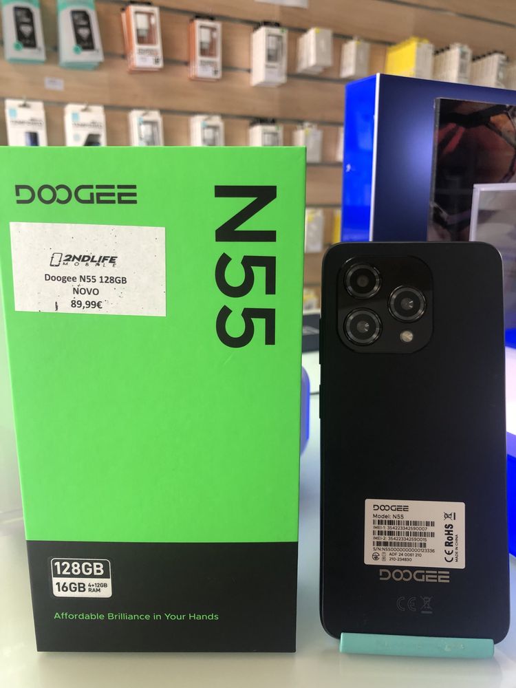 [Gaia] Doogee N55 Preto Novo