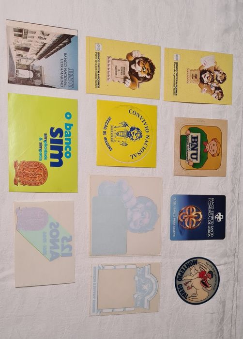Autocolantes de marcas portuguesas e estrangeiras. Decada de 70/80/90.