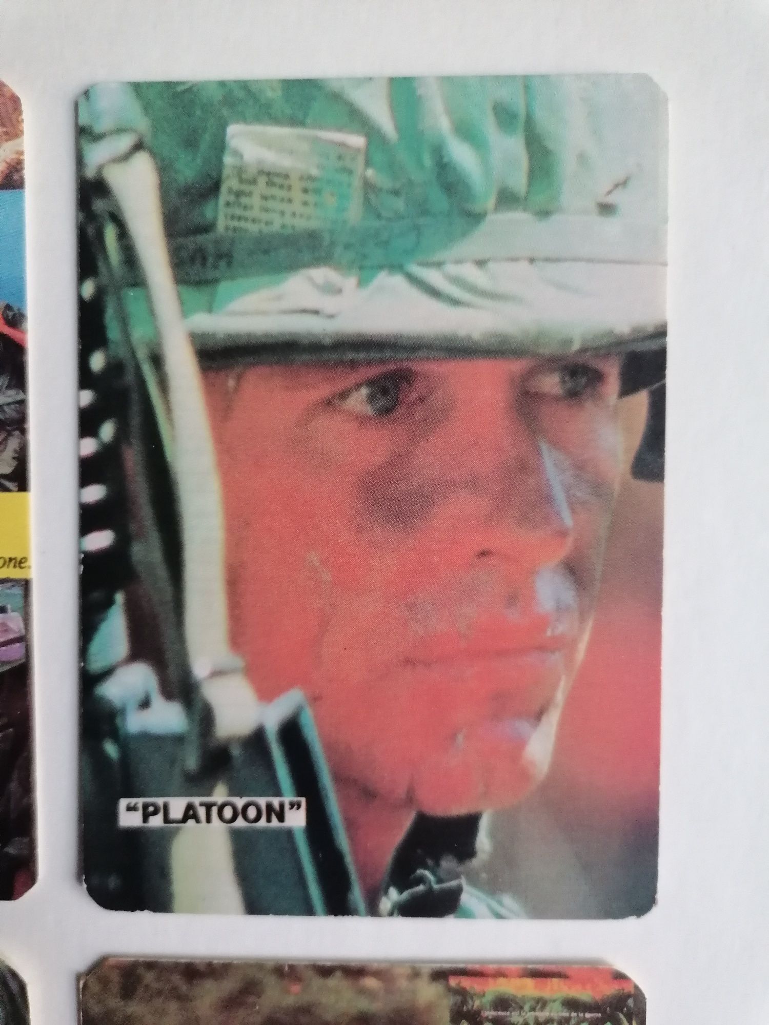 Conjunto de 6 calendários do filme Platoon, edição de 1987