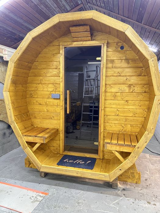 Sauna Beczka z piecem elektrycznym